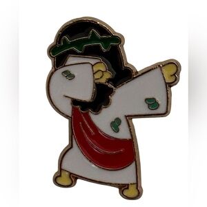 ENAMEL JESUS PIN NEW